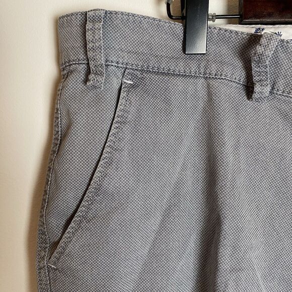 Brax Mens Bellevill Shorts Gray‎ Diamond Pattern Size 40 Stretch Chino Beach - Picture 7 of 15